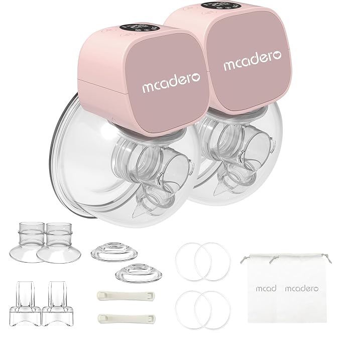 M5 Electric Breast Pump, 4 Mode & 12 Levels, LED Display, Wearable Hands-Free by mcadero