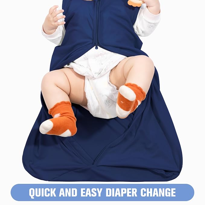 Baby Sleep Sack 6-12 Months Baby Wearable Blanket 100% Rayon Cotton 2-Way - Image 4