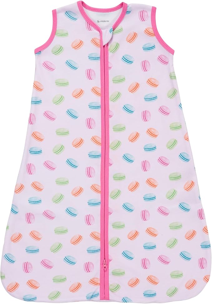 LollyBanks Baby Sleep Sack, 100% Cotton Wearable Blanket 2-Way Zipper Sleep by LollyBanks