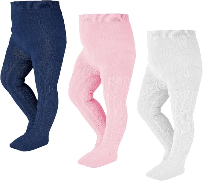 EPEIUS Baby Girl Tights Thick Cable Knit Leggings Stockings Cotton Pantyhose by EPEIUS