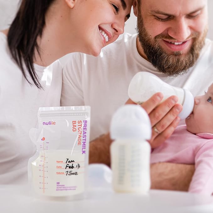 Nuliie 300 Pcs Breastmilk Storage Bags, 8 OZ Breast Milk Storing Bags, Milk - Image 8