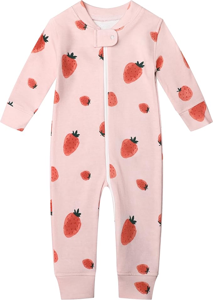 Owlivia Organic Cotton Baby Boy Girl Zip up Sleep 'N Play Pjs, Long Sleeve - Image 4