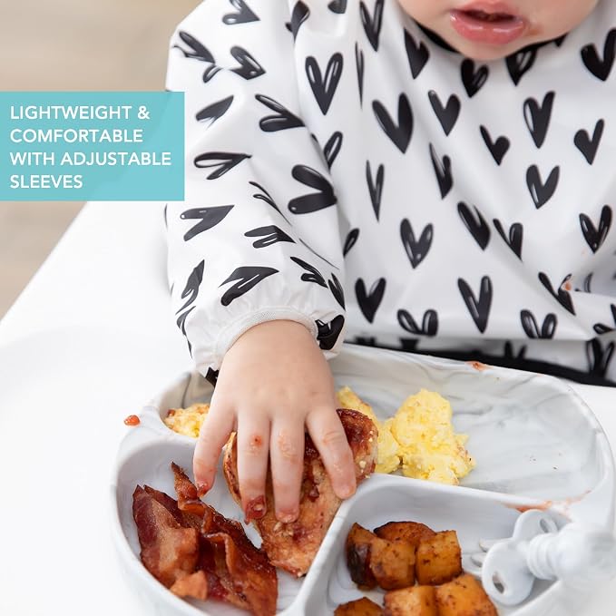 Bumkins Sleeved Bib for Girl or Boy, Baby and Toddler for 6-24 Months, - Image 4