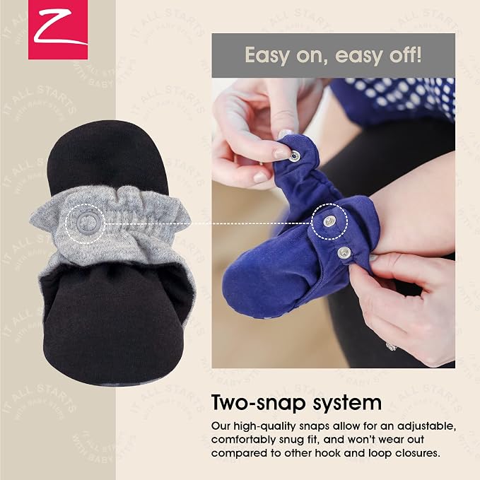 Zutano Organic Baby Booties Newborn Infant, Lost Baby Socks Solution, 18-24 - Image 3