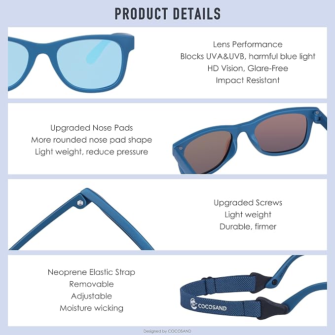 COCOSAND Flexible Baby Sunglasses - Image 4