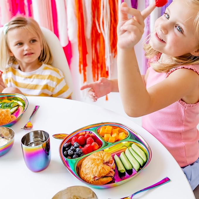 Ahimsa Stainless Steel Kids Plates - Image 9
