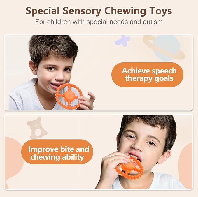 Vibrating Sensory Teething Toys, Baby Toys 6-18 Months, Autism Support & Oral - Image 2