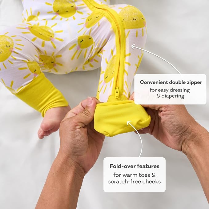 Little Sleepies Pajamas for Baby Boys & Girls, Viscose from Bamboo Baby Pajamas - Image 4
