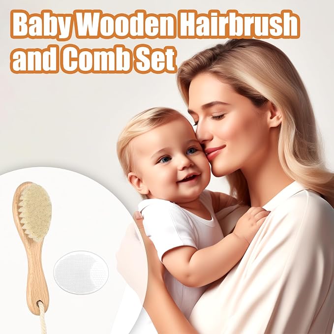 Wooden Soft Goat Bristles Brush - Image 2