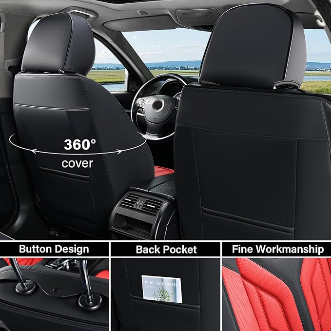 Coverado Seat Covers, Car Seat Covers Front Seats, Leather Seat Covers - Image 2
