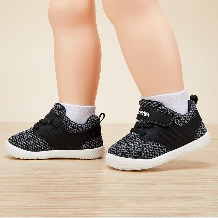 BMCiTYBM Baby Boy Girl Shoes Breathable Mesh Walking Shoes Lightweight Non-Slip - Image 2