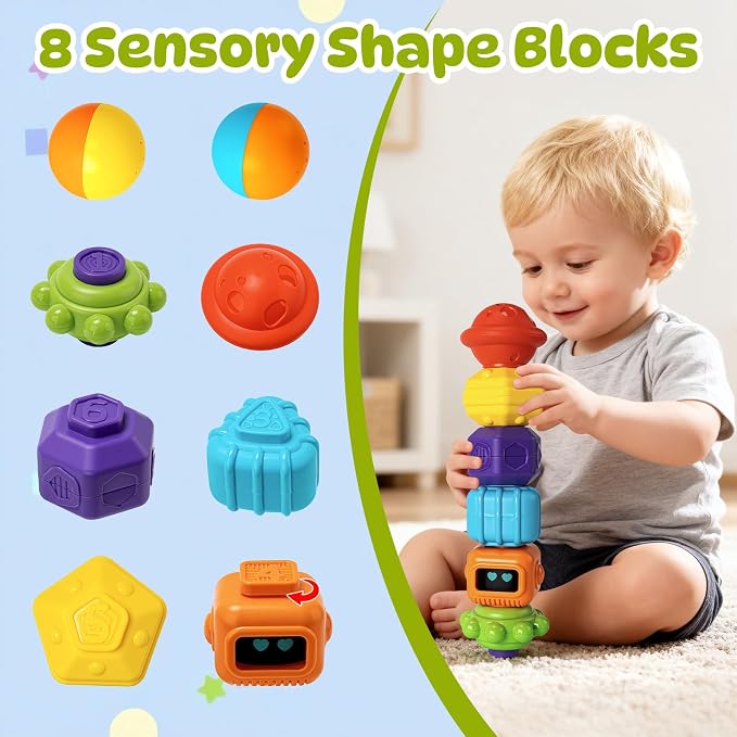 Montessori Sensory Cube for Toddlers 18 Months + | Educational Activity Center - Image 5