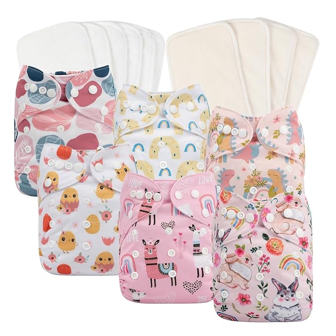 babygoal Reusable Cloth Diapers 6 Pack by babygoal