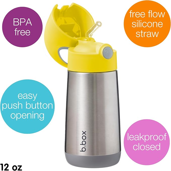 b.box 12 oz Insulated Water Bottle: Keeps Drinks Cold up to 8 Hours, Warm up to - Image 3