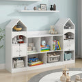 Vabches Kids Bookcase and Toy Storage Cabinet, Children Bookshelf, Castle Shape by Vabches