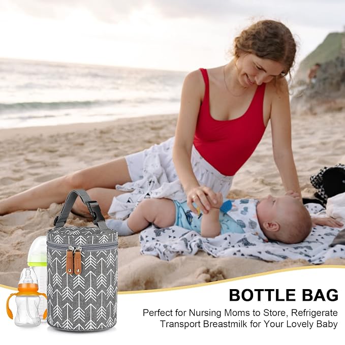 Accmor Breastmilk Cooler Bag, Insulated Baby Bottle Cooler Tote Bags - Image 8