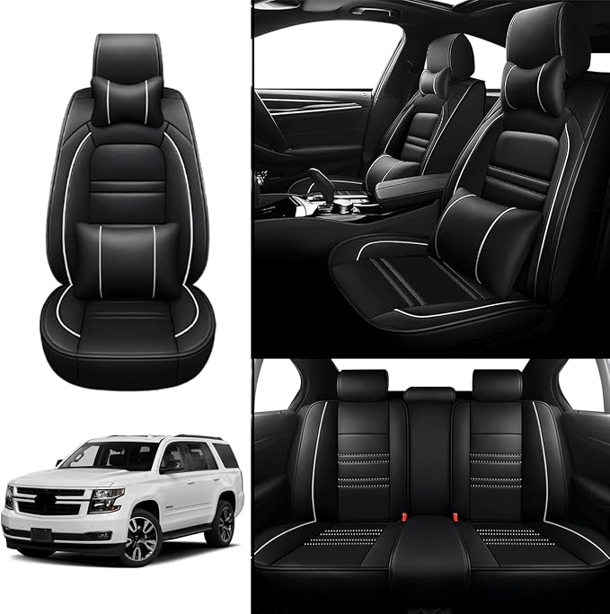 Car Seat Covers for Chevy Tahoe 1995-2025 | 5-Seats Seat Covers, Waterproof - Image 2