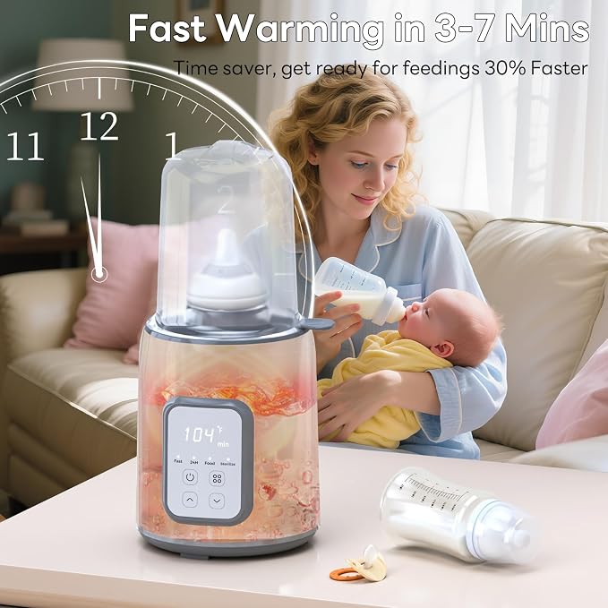 Bottle Warmer, 8-in-1 Fast Baby Bottle Warmer - Image 3
