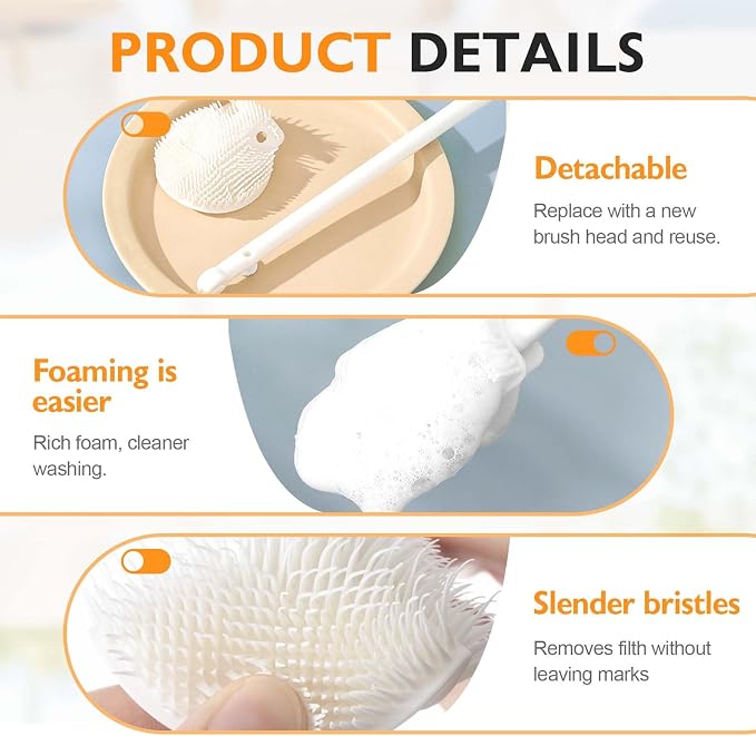 360° Flexible Silicone Bottle Brush - Image 4
