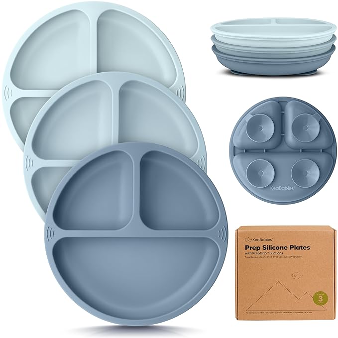 KeaBabies Suction Plates for Baby, Toddler by KeaBabies