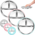Bella's Friends Stainless Steel Toddler Plates Silicone Suction, 3 Packs by BellasFriends