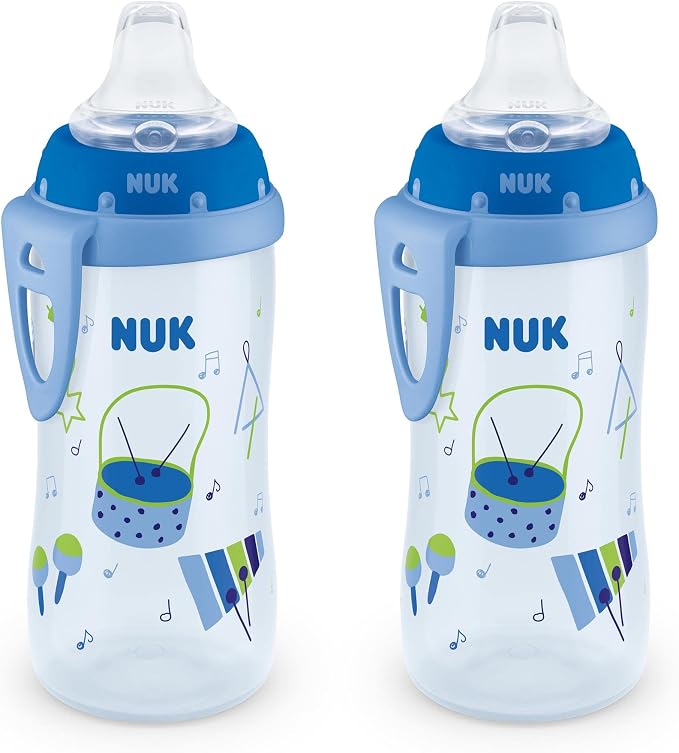 NUK Active Sippy Cup 10 oz 2 Pack 8+ Months Blue by NUK