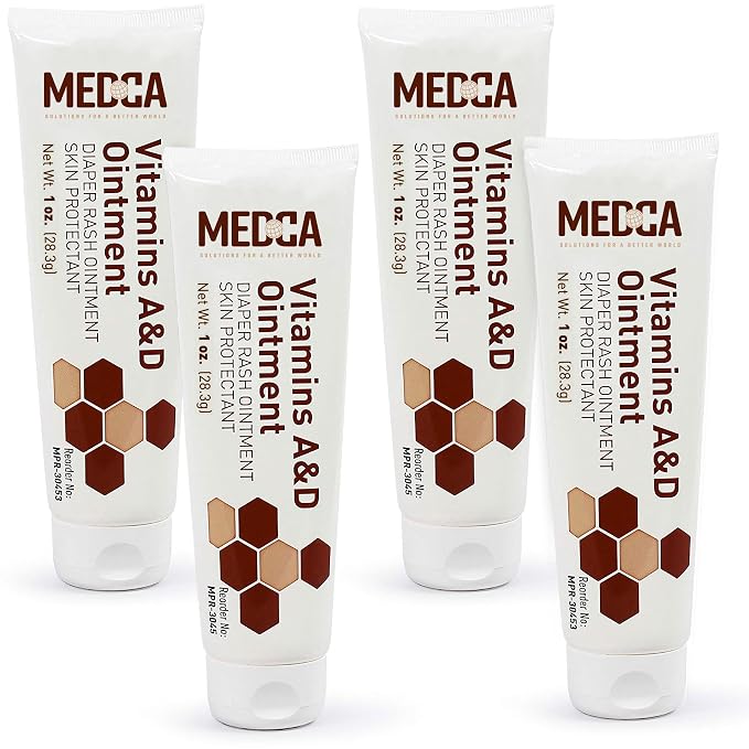 MEDca Vitamin A & D Diaper Rash Ointment- Protectant Cream by MEDca