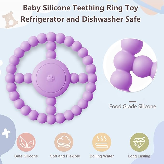 Vibrating Sensory Chew Toy – Baby Teether - Image 6