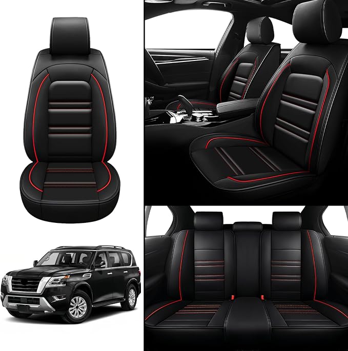 Seat Covers for Nissan Car Armada 2004-2024 | 5-Seats Leather Seat Covers - Image 2