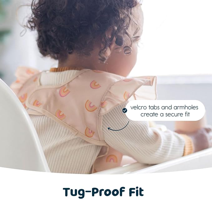 Tiny Twinkle Short Sleeve Apron Baby & Toddler Bib - Image 7