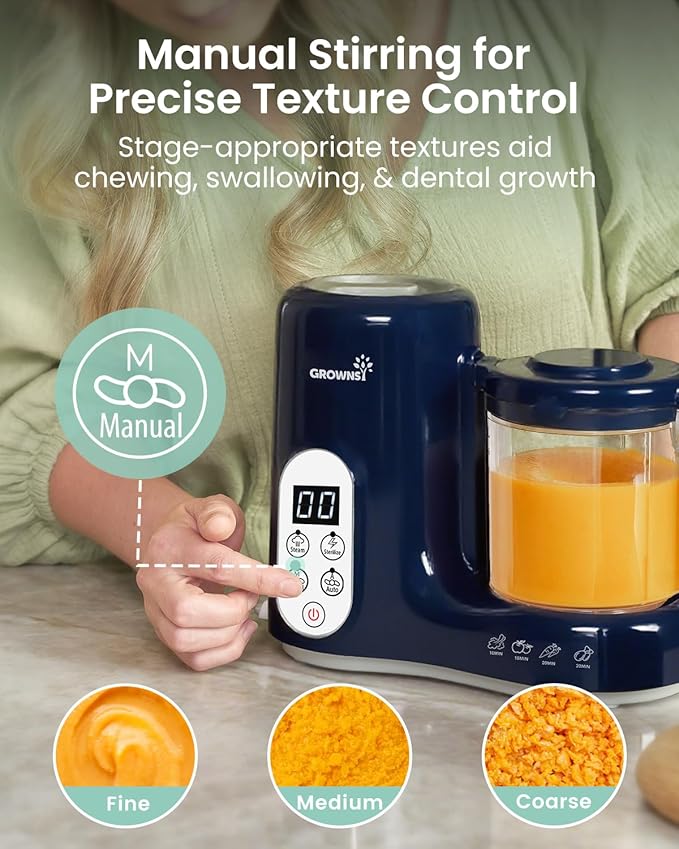 GROWNSY Baby Food Maker with Steam Basket, One Step Baby Food Processor Steamer - Image 5