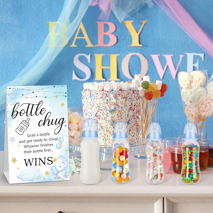 TrelaCo Cool Baby Shower Games Sets 12 Pcs Feeding Bottles - Image 8