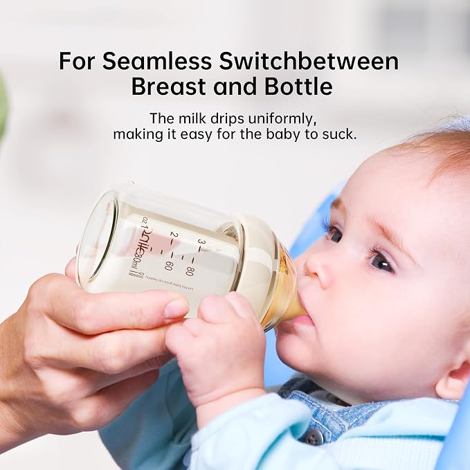Natural Nursing Glass Baby Bottle - Image 3