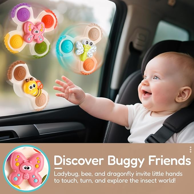 ALASOU 3PCS Pop Suction Cup Spinner Toys - Image 5