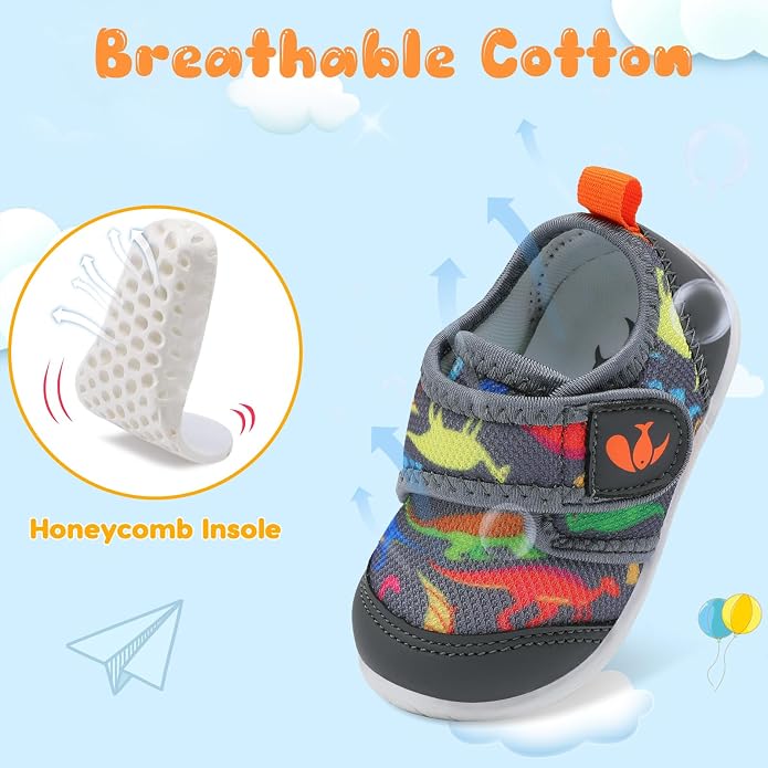 FEETCITY Baby First Walking Shoes Boys Girls Infant Sneakers Crib Shoes - Image 4