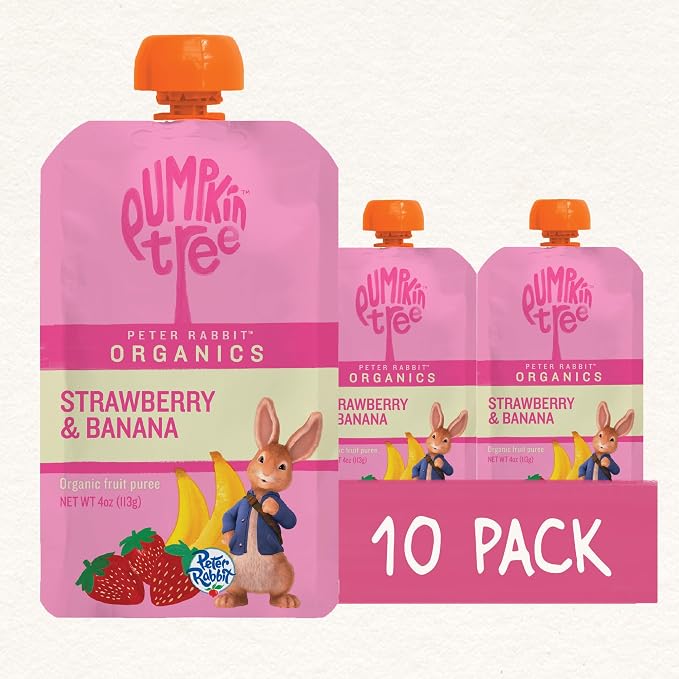 Pumpkin Tree Peter Rabbit Organics Strawberry and Banana Pure Fruit Snack - Image 10