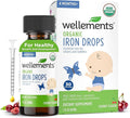 Wellements Organic Iron Drops for Newborn+ Babies by wellements