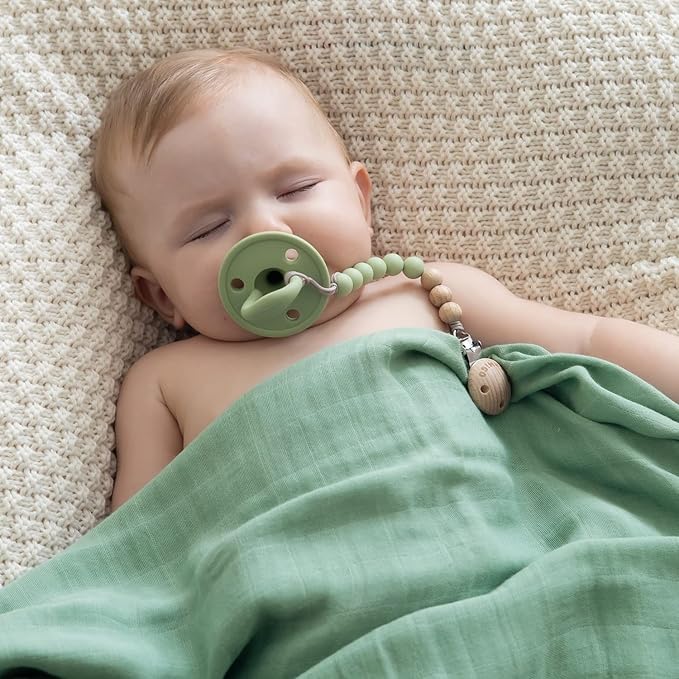 SAMiGO Pacifier Clips Holders Silicone Paci Binky Clips - Image 2