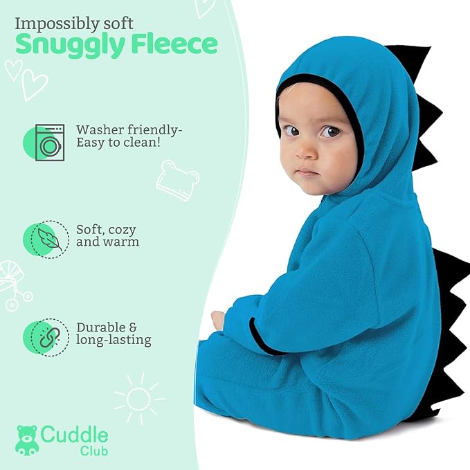 Cuddle Club Fleece Baby Bunting Bodysuit - Image 2