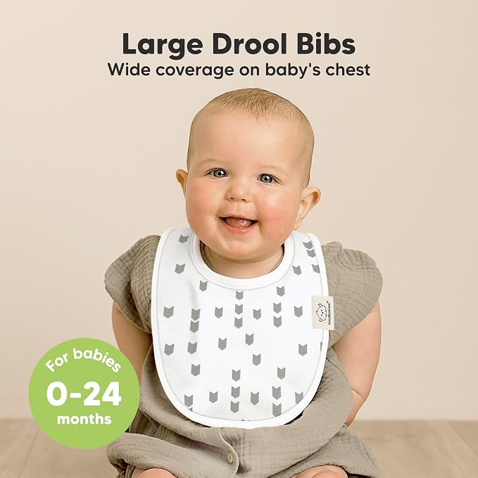 8-Pack Organic Baby Bibs for Boys, Girls - Image 2