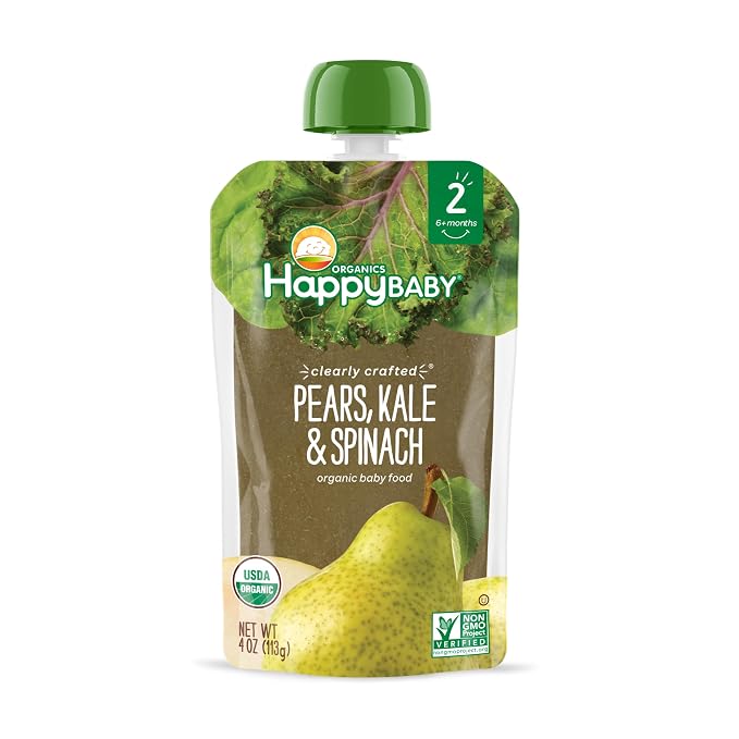Happy Baby Organics Stage 2 Baby Food Pouches, Gluten Free, Vegan & Healthy - Image 6
