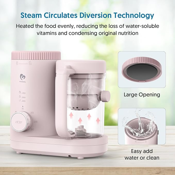 Baby Food Maker Bellababy Baby Food Processor, Puree Blender Steamer - Image 4