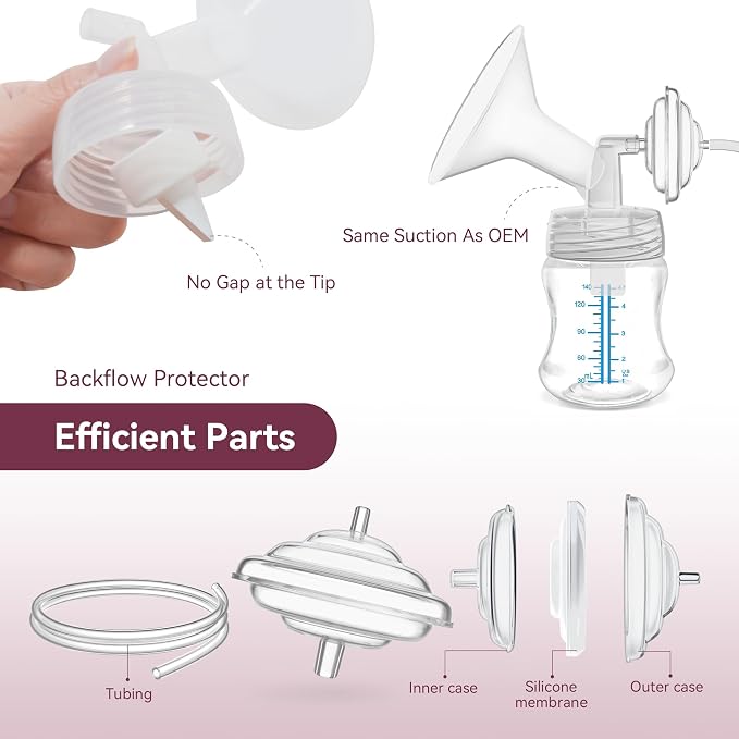 12PCS Duckbill Valve & Silicone Membrane Diaphragm Replacement Compatible - Image 4
