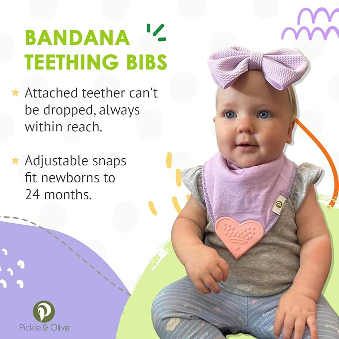 Baby Bandana Teething Bibs - Image 2