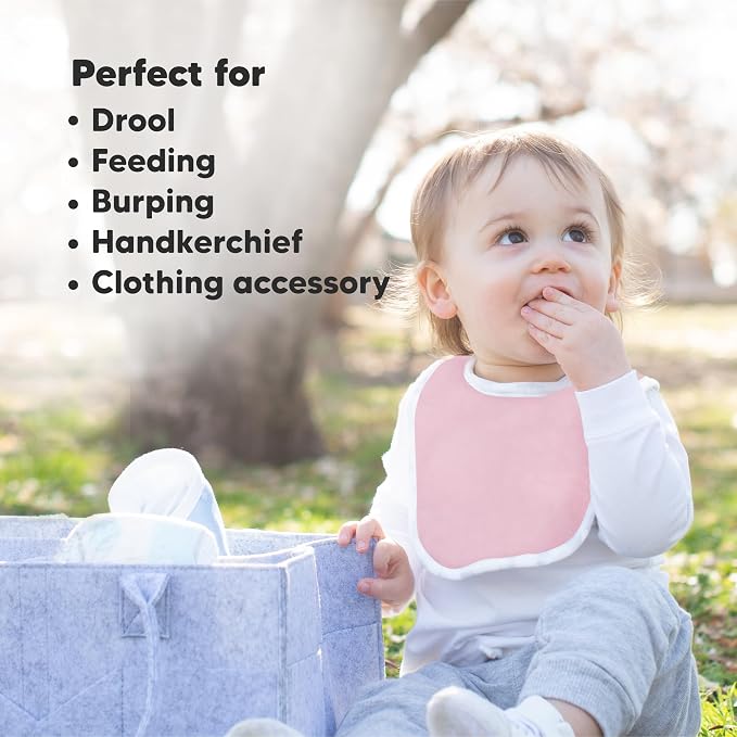 8-Pack Organic Baby Bibs for Boys, Girls - Image 7