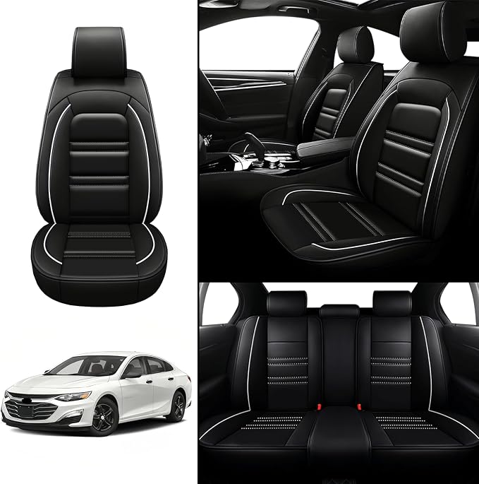 Seat Covers for Chevy Malibu 2004-2025 | 5-Seats Leather Seat Covers - Image 2