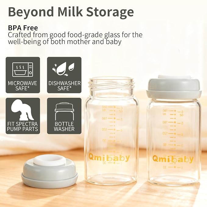 Breast Milk Storage Bottles 180ml 6oz BPA-Free Leak-Proof Baby Bottle - Image 4