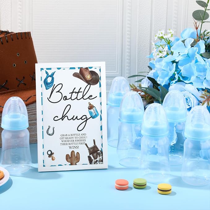 Roowest Bottle Chug Baby Shower Games Sets Including 18 Pcs Feeding Bottles - Image 4