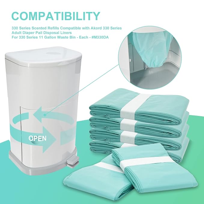 Diaper Pail Liner Refills Bags Compatible - Image 3