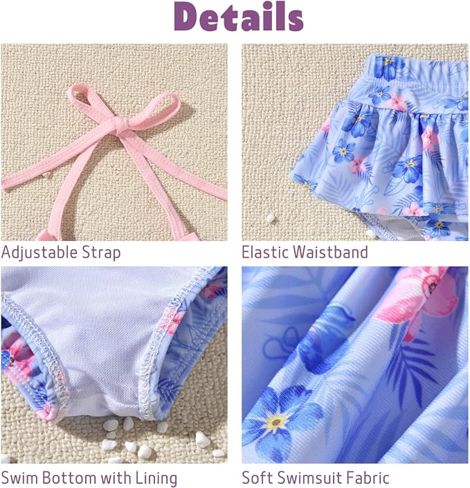 Aalizzwell Baby Girl 2-Piece Bikini Swimsuit - Image 4